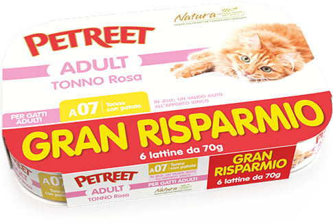 Petreet Natura Tonno Rosa e Patate 6x70gr Petreet Natura Tonno Rosa e Patate 6x70gr